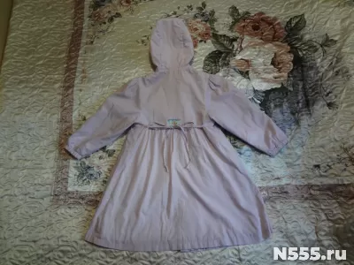 Пальто детское демисезонное на девочку 7-8 лет фото 1